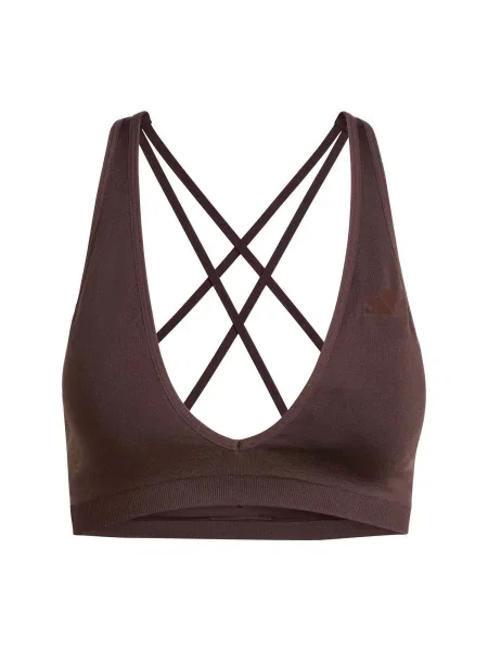 ADIDAS PERFORMANCE Sutien sport Essentials ciocolatiu