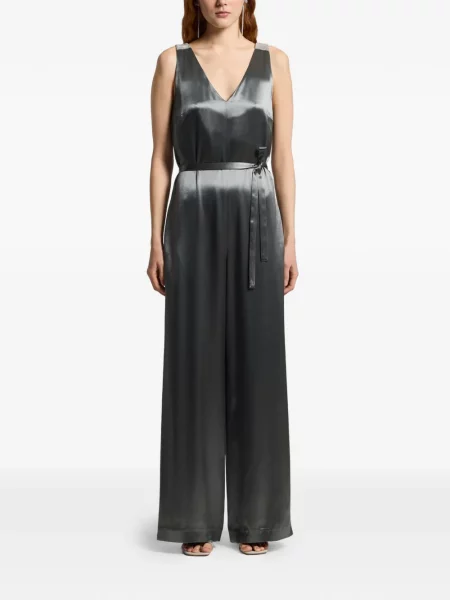 Salopetă Peserico din satin verde