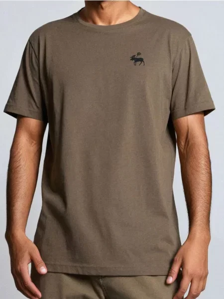 Sinsay Koszulka z krótkim rękawem brązowy