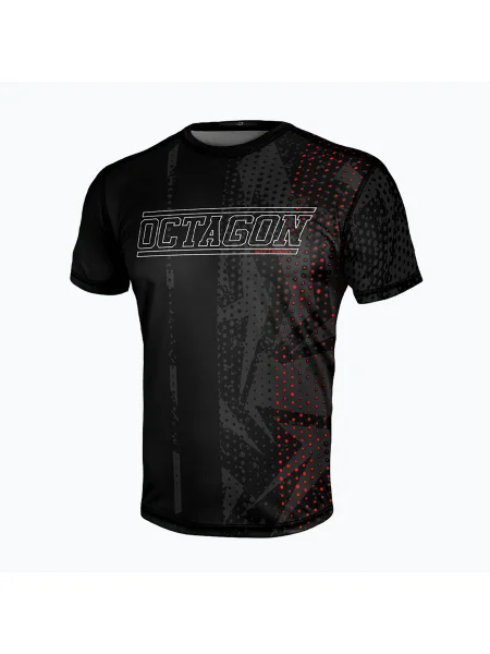 Мъжка тениска Octagon Octagonal black черно