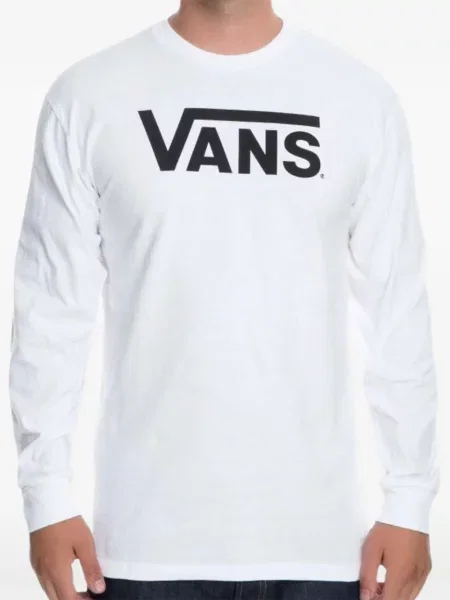 Tricou Vans lung alb