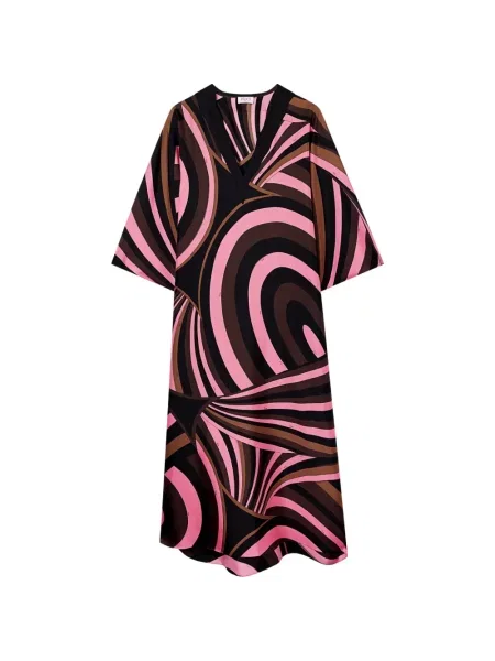 Rochie Pucci de mătase cu imagine negru