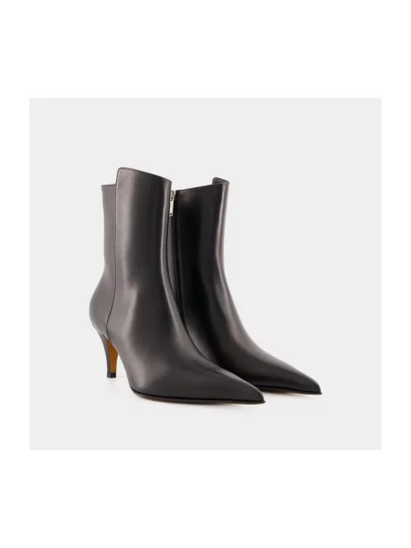 Botki Alexander Mcqueen skórzane czarne