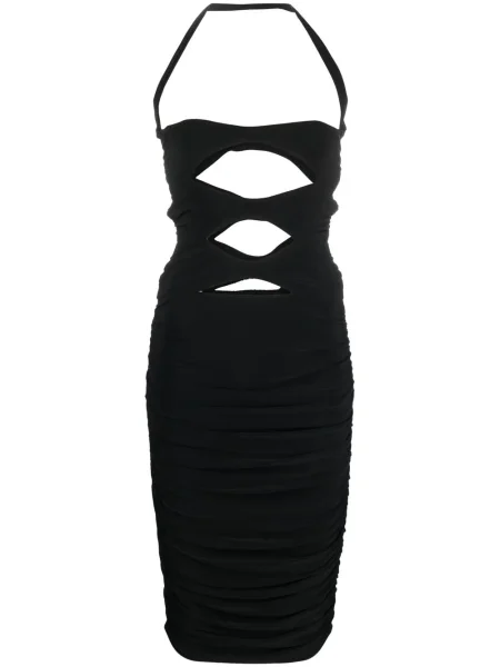 Rochie Norma Kamali cu gât halter negru