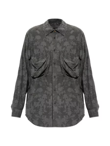Cămașă Vivienne Westwood cu model floral cu imagine gri
