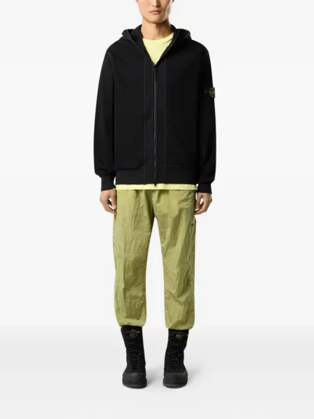 Hanorac cu glugă Stone Island cu strasuri negru