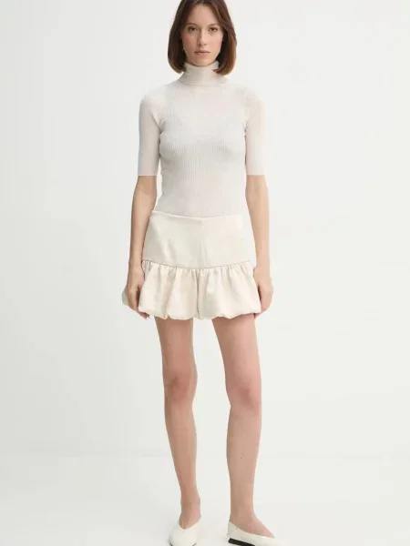 Вовняний светр Herskind Evangalista легкий гольф бежевий