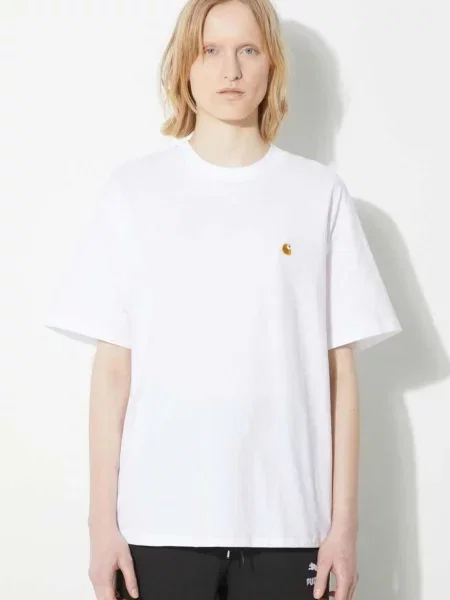 Carhartt WIP tricou din S/S Chase T-Shirt femei alb
