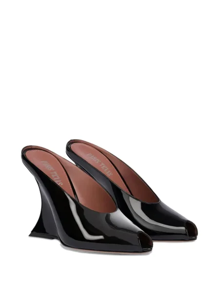 Papuci tip mules Paris Texas negru