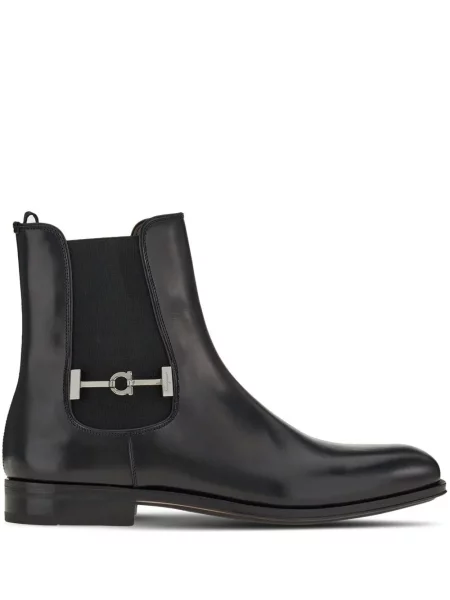 Botine chelsea Salvatore Ferragamo negru