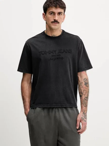 Kratka majica Tommy Jeans črna