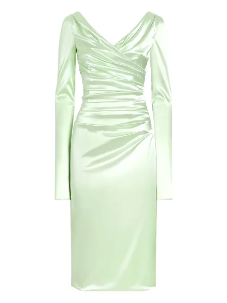 Rochie maxi Dolce & Gabbana până la genunchi de costum verde