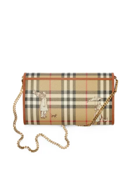 Colier Burberry în carouri cu bretele