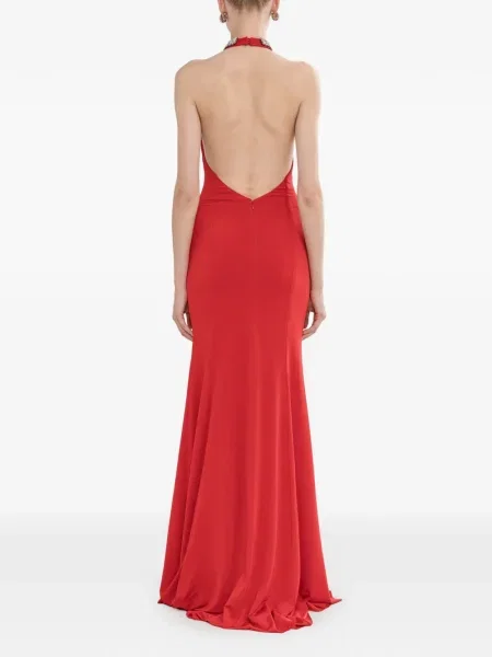 Maxi rochie maxi Nissa cu spatele deschis de costum roșu