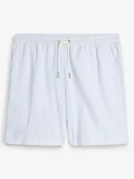 Szorty z gumką w talii z loose fit niebieskie