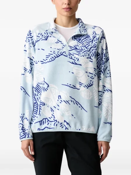 Hanorac Jack Wolfskin cu imagine cu imprimeu abstract albastru