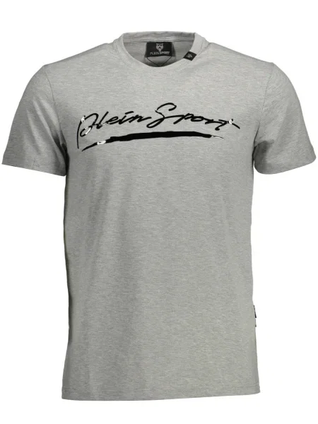 Krátké tričko Plein Sport s krátkými rukávy šedé
