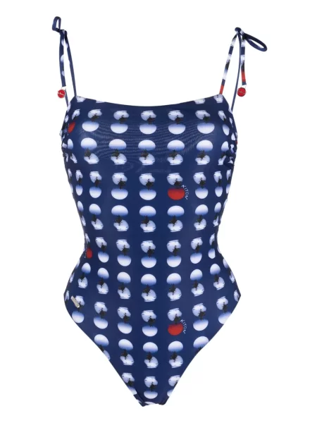 Costum de baie Kiton cu buline cu imagine albastru