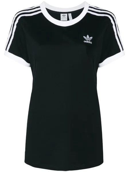 Tricou Adidas cu dungi clasic negru