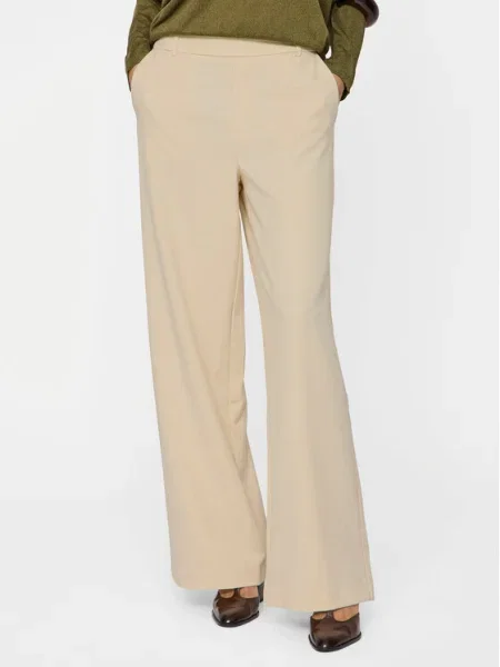 Vila Pantaloni din Varone Wide Leg bej