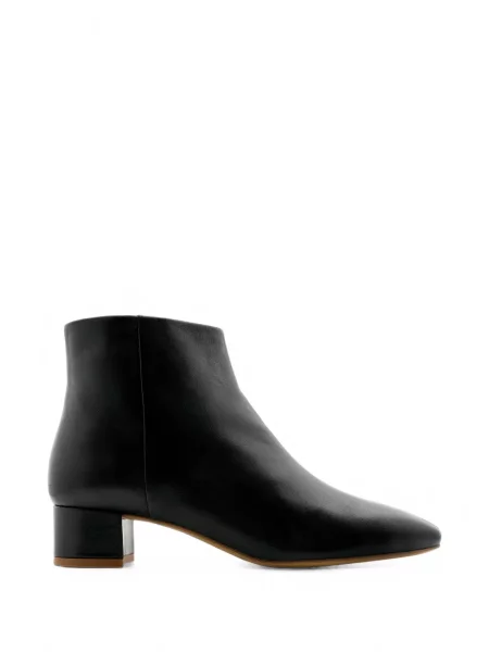 Cizme scurte Lottusse din piele negru
