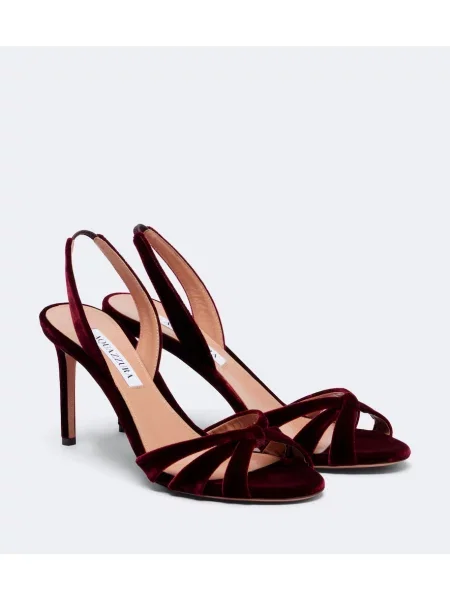 Sandale Aquazzura de catifea slingback