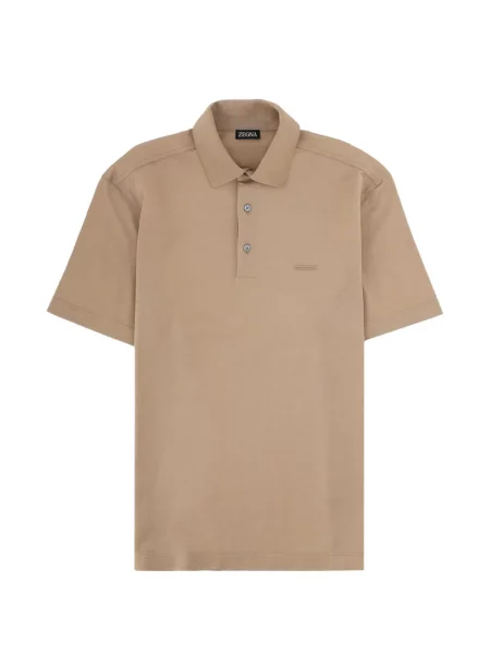 Scurt tricou polo Zegna cu broderie