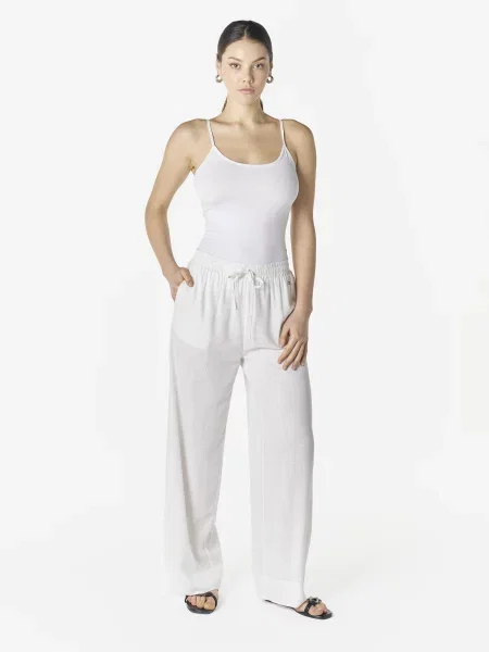 KOROSHI Pantaloni alb