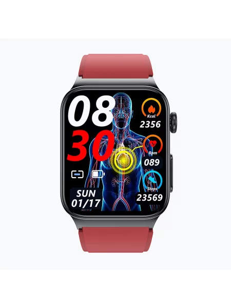 Óra Watchmark Cardio One czerwony. Méret: OS piros