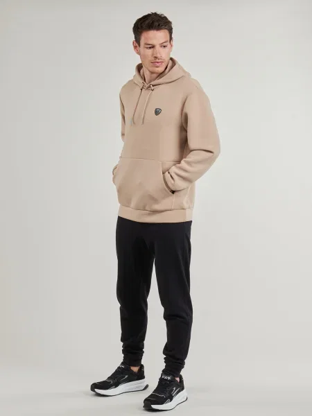 Hanorac cu glugă Emporio Armani Ea7 bej