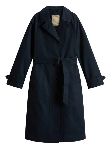 Trenčkot Woolrich modrý