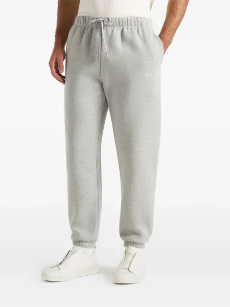 Kalhoty Manière De Voir s výšivkou šedé