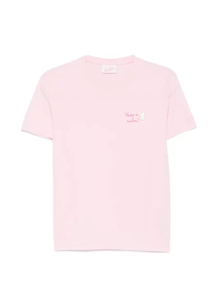 Tricou Mc2 Saint Barth cu broderie roz