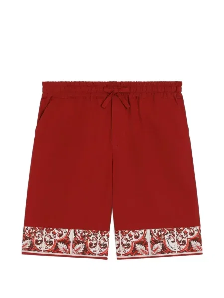 Bermudy dziecięce Dolce And Gabbana czerwone