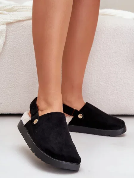 Pantofle Fb2 s přezkou černé