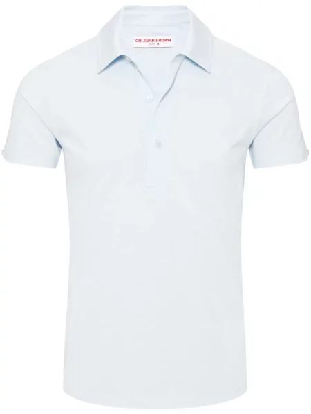 Tricou polo Orlebar Brown albastru