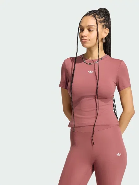 Футболка adidas Adidas Essentials комбінований верх рожевий