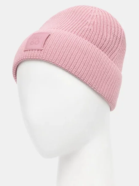 Шапка Hugo розовая
