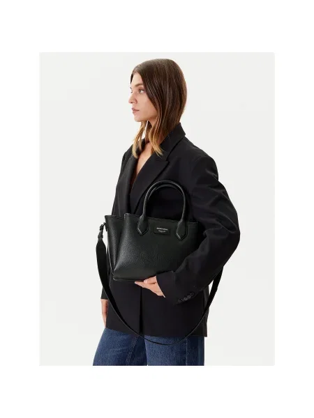 Geantă Emporio Armani din piele negru