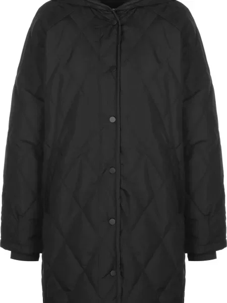 Urban Classics Palton de primăvară-toamnă negru