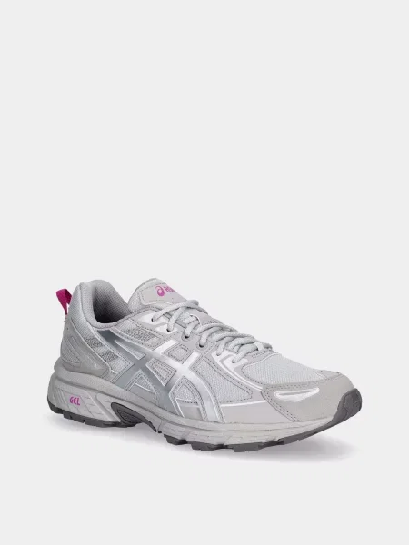 Кожаные повседневные кроссовки Asics Gel-venture серые