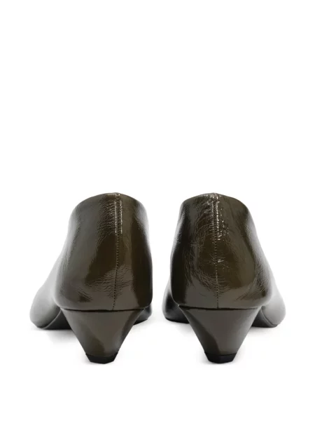 Pantofi cu toc Bimba Y Lola din piele cu toc jos verde