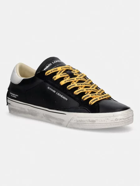 Crime London sneakers din piele DISTRESSED 20 negru