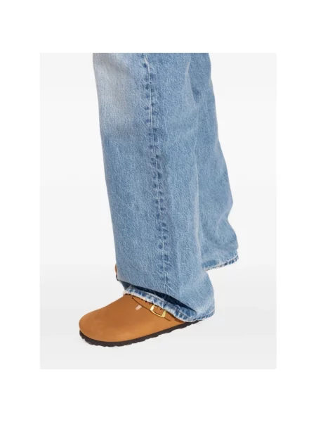 Klapki Birkenstock skórzane brązowe