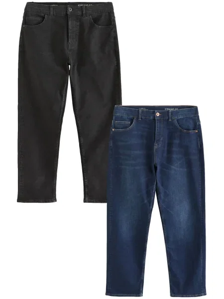 Next Jeans albastru negru