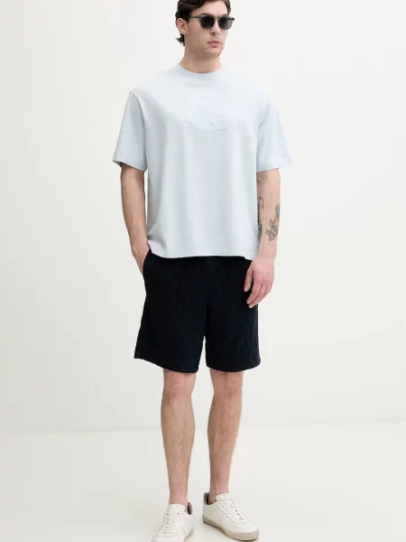 Calvin Klein Jeans trenirka kratke hlače modra