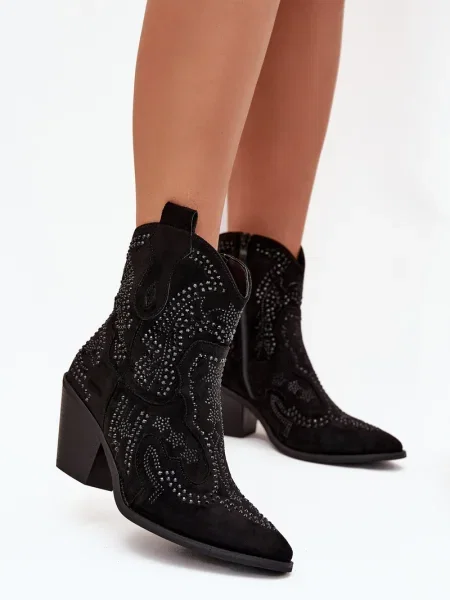 Zateplené kotníkové boty Boto černé