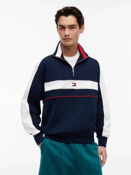 Palton Tommy Jeans alb