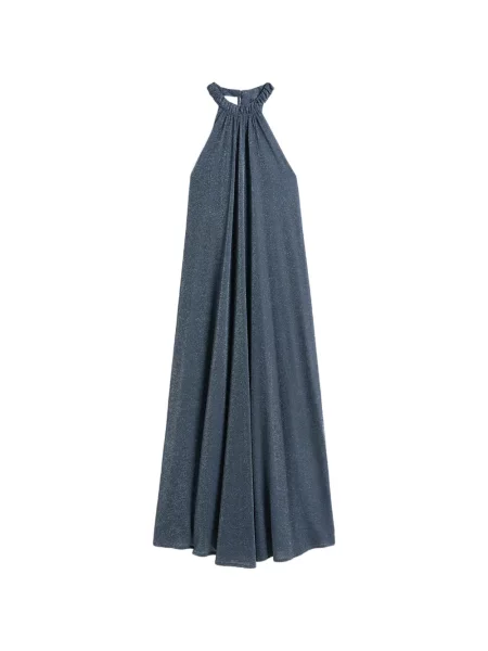 Rochie maxi Momoni din jerseu albastru