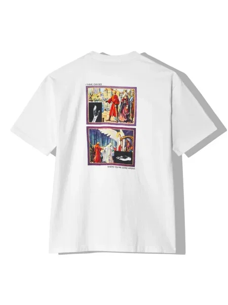 Tricou Undercover cu imagine alb